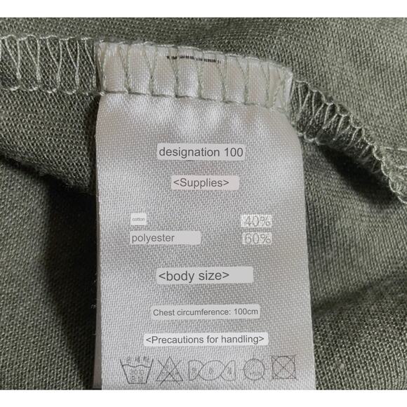 BANG BANG JEANS Men's Short Sleeve Split Neck T-Shirt Green - Picture 7 of 7